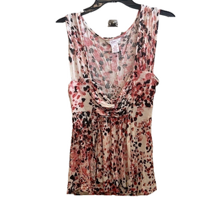 candies pink speckled sleeveless top